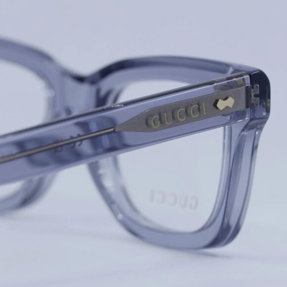 GUCCI Transparent Grey 51mm Eyeglasses New Authentic - Picture 5 of 6